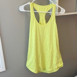 Lululemon neon yellow tank top